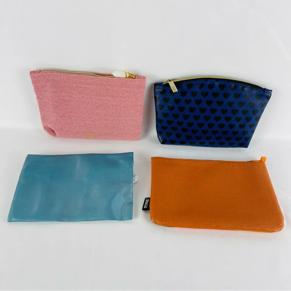 IPSY Makeup Cosmetic Bags Lot of 4 Bags Only. No Cosmetics Included
